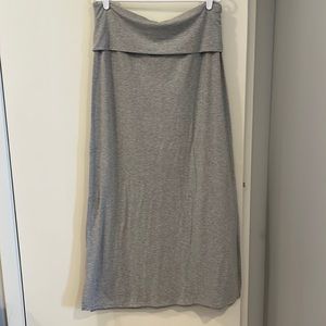 No boundaries heather grey maxi skirt size XL